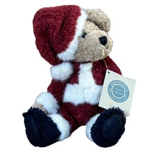 JB Bean St Niklas Santa Bear Plush Stuffed Animal Beanie Toy Christmas Cottage
